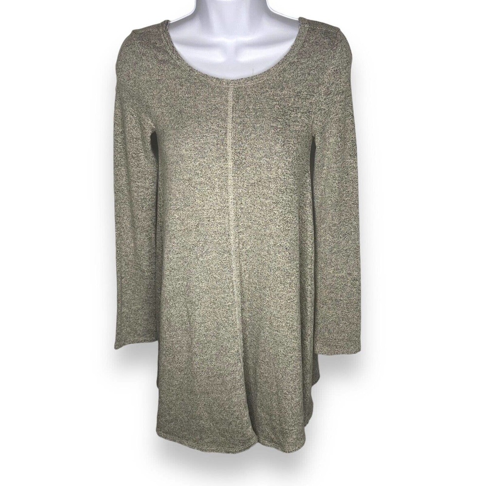 Billabong Womens XS Tunic Sweater Top Dress Lightweight Beige Soft Rayon Blend